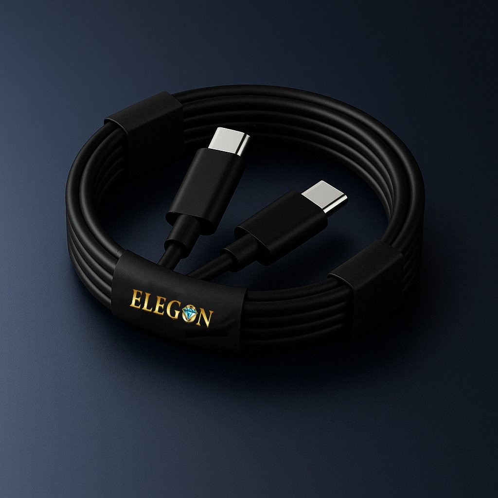 Black USB C to USB C -1 Meter