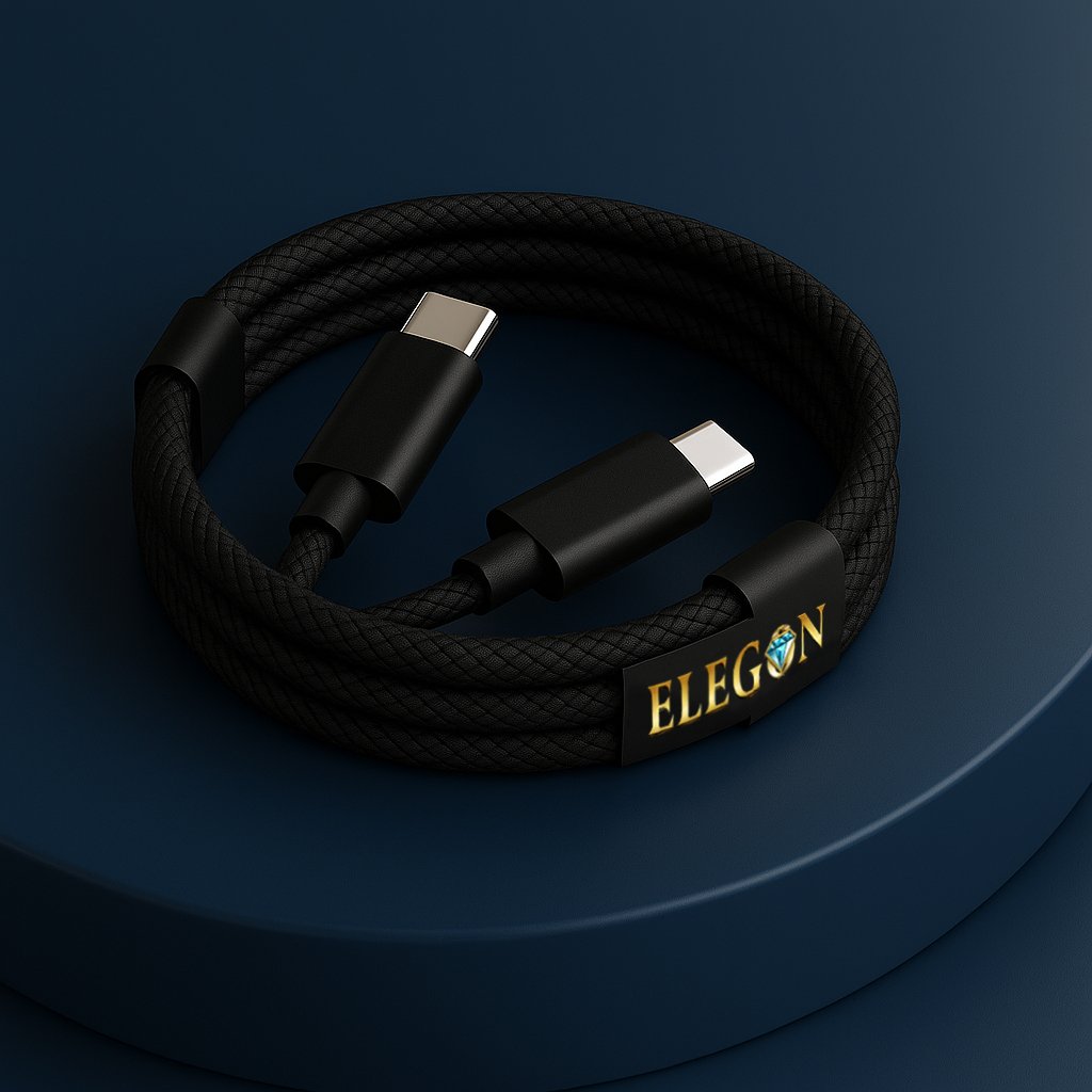 Black USB C to USB C -2 Meter (60W)